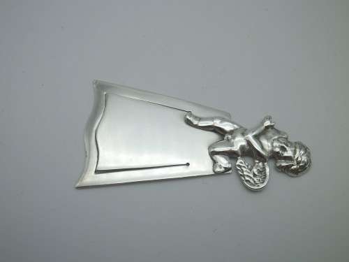Hallmarked Sterling Silver CHERUB BookMark. 10grms. 6.4cm. Gorgeous!
