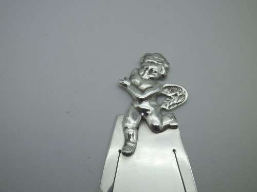 Hallmarked Sterling Silver CHERUB BookMark. 10grms. 6.4cm. Gorgeous!
