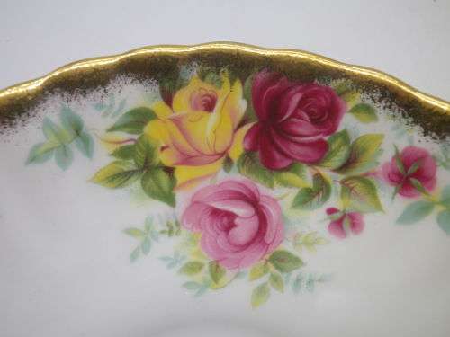 Vintage Royal Stafford Bone China Gillded Duo. `Bouquet` Pattern Excellent Condition