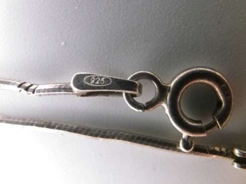 Egg in a frying pan designer Sterling silver & enamel pendant on Italian silver chain