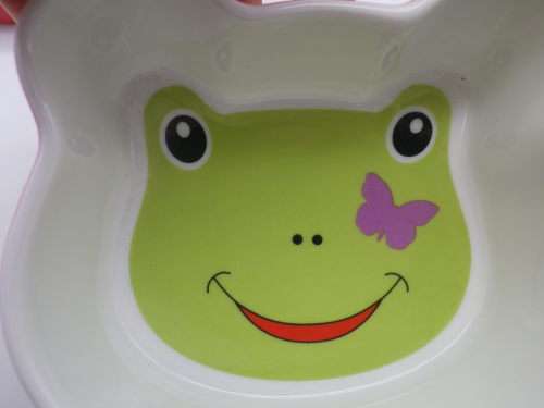 CUTE MAXWELL & WILLIAMS `FRANKIE FROG` Kiddies ceramic Cup, Plate & Bowl Set. By Claire Chilcott