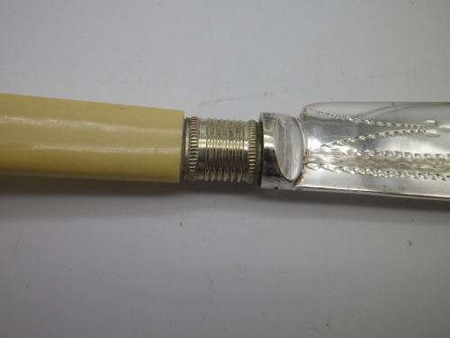 EPNS Fish Knife & Fork Vintage set with faux bone handles 12 piece. Boxed.