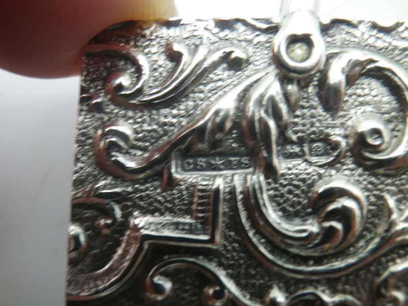 RARE Antique Chatelaine Hallmarked Silver & Ivory Dance Card. Chester, 1902, CS* SF