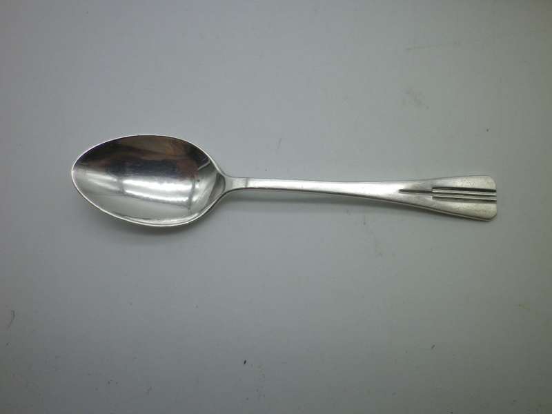 ART DECO Hallmarked Silver Coffee Spoons.  Birmingham, 1940 William Suckling Ltd 9.5cm 51 g