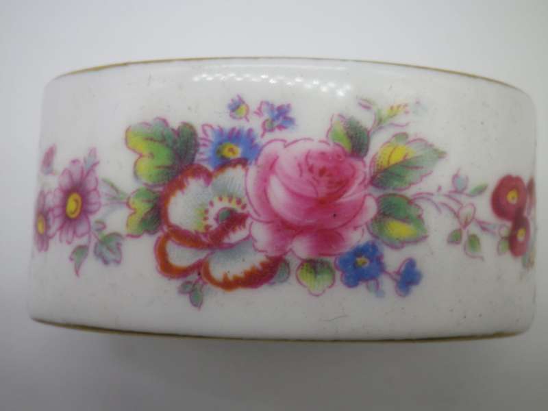 Vintage Royal Crown Derby Pair of Floral Serviette rings.