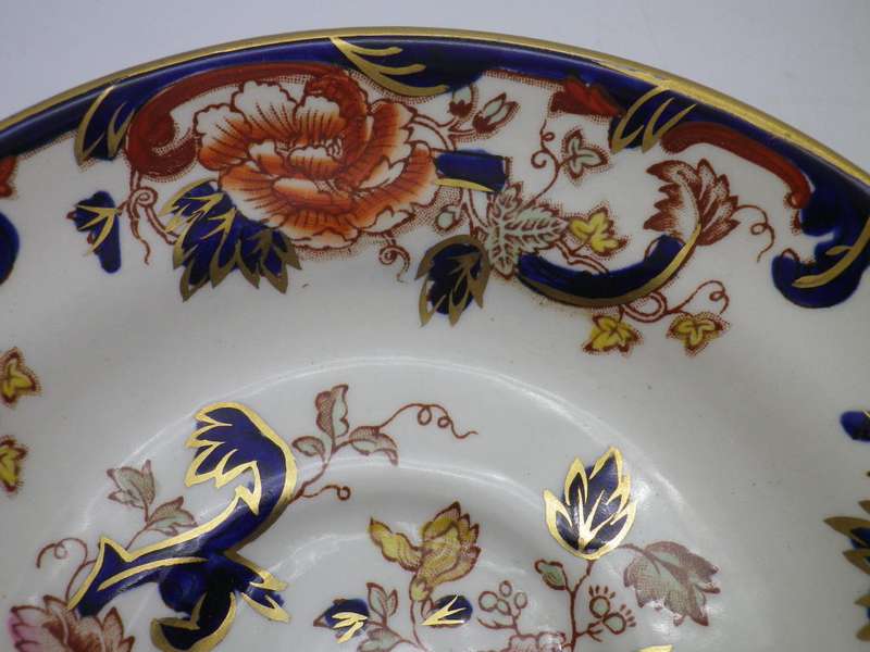 Vintage Mason's Ironstone Mandalay England over sized duo cup and saucer.