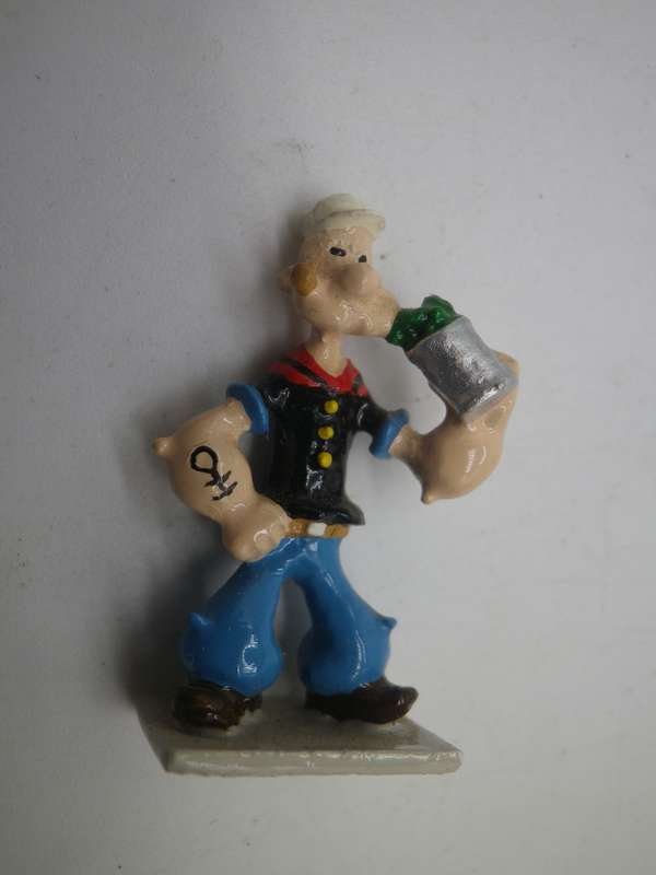 PIXI MINI 1995 POPEYE hand painted figurine Certifcate of authenticity No: 001370 Boxed