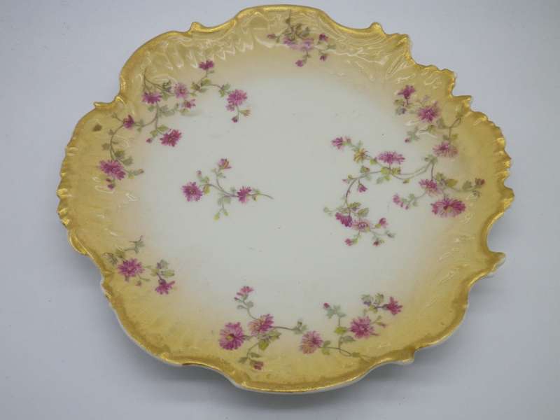Vintage LIMOGES France BLUSHWARE Plate M Redon Made for Snedon & Song Glasgow