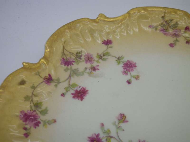 Vintage LIMOGES France BLUSHWARE Plate M Redon Made for Snedon & Song Glasgow