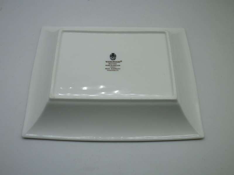 Wedgwood & Co BLUE ELEPHANT rectangular Platter Dish. 16x 20cm RARE!