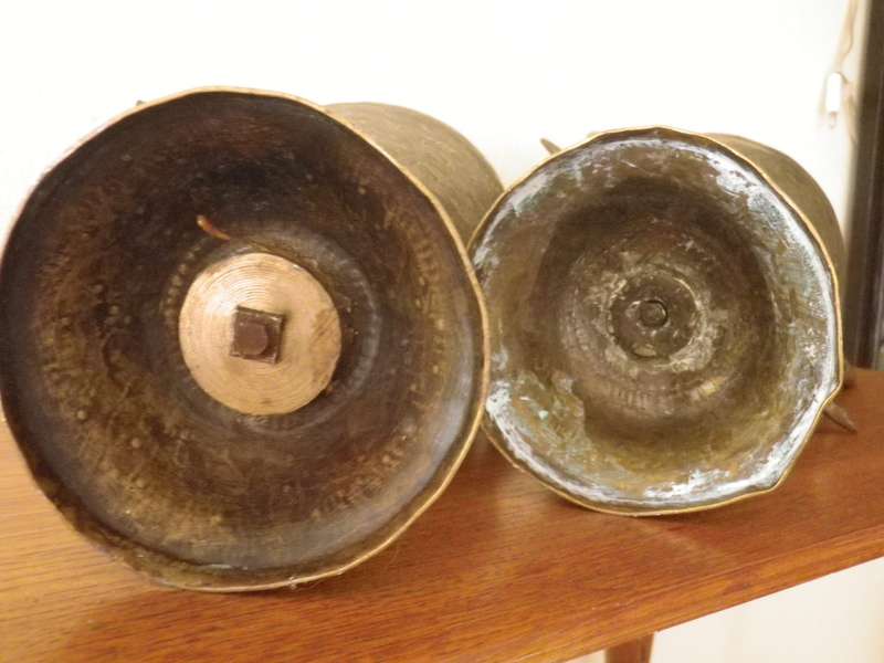 Pair LARGE ANTIQUE early 20 century ANGLO INDIAN BRASS COBRA VASES. DRAMATIC. 37cm tall