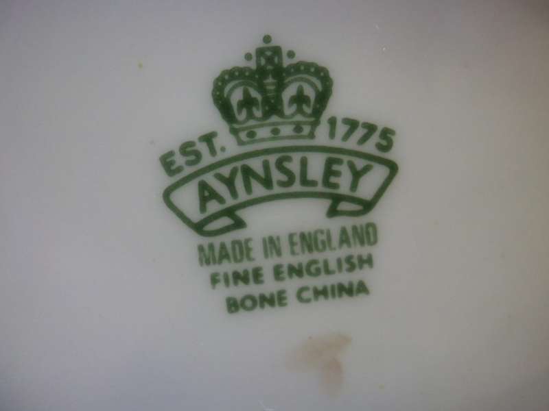 AYNSLEY  Orchard Gilded Duo England Fine Bone China. Excellent Condition