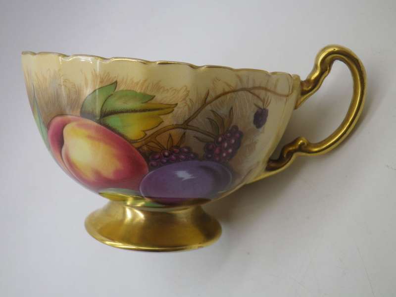AYNSLEY  Orchard Gilded Duo England Fine Bone China. Excellent Condition