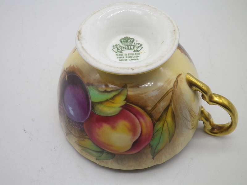 AYNSLEY  Orchard Gilded Duo England Fine Bone China. Excellent Condition