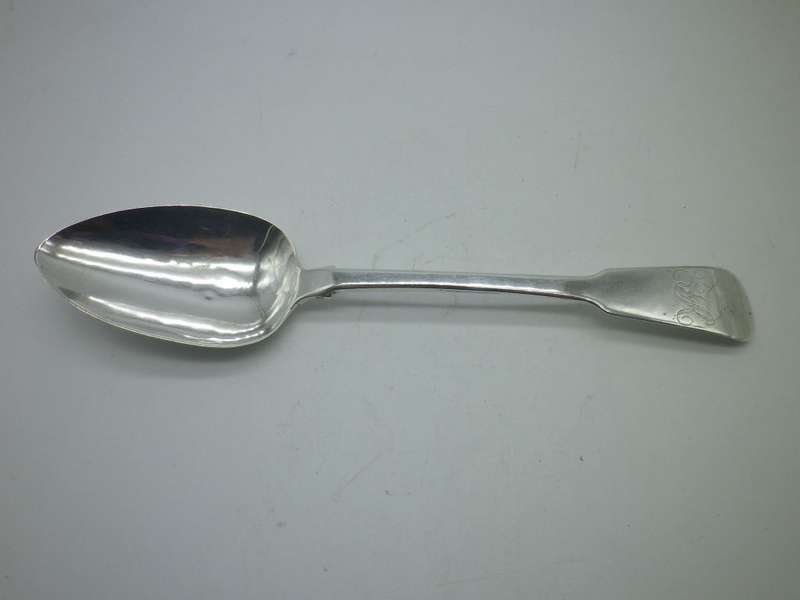 GEORGE III EXETER 1817 Large Sterling Silver Serving Spoon. Emmanuel Levy 22.5cm 60 g