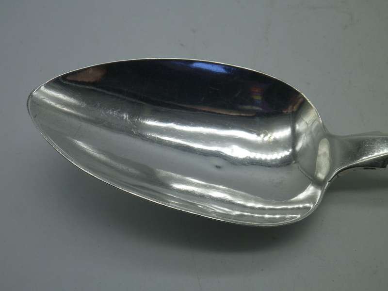 GEORGE III EXETER 1817 Large Sterling Silver Serving Spoon. Emmanuel Levy 22.5cm 60 g