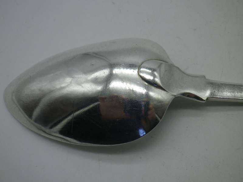 GEORGE III EXETER 1817 Large Sterling Silver Serving Spoon. Emmanuel Levy 22.5cm 60 g