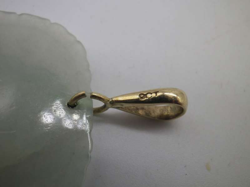 FOR SHAUN ONLY PLEASE!!!  Vintage JADE LARGE BUDDHA PENDANT with 9ct gold bale. 5x 4cm
