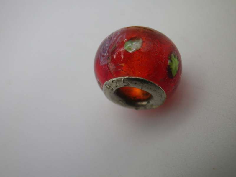 Glass Troll Bead Charms with Sterling Silver. Compatible with Pandora bracelet