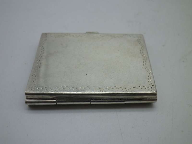 Miniature Silver Travelling Double PHOTO FRAME Hallmarked B/ham c1991 3.7x 3cm 12.6 g