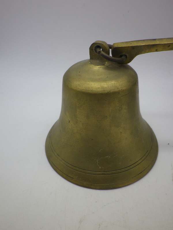 Brass Nautical Theme wall mounted Bell. Clanger present & works well