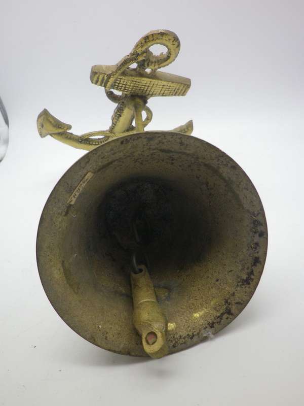 Brass Nautical Theme wall mounted Bell. Clanger present & works well