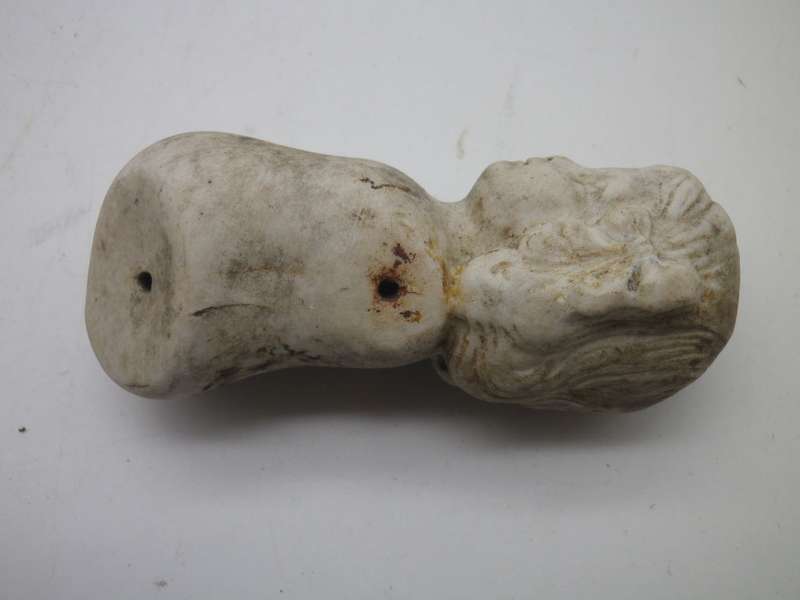 Antique Bisque/Ceramic DOLL PARTS. Unearthed in SA. 3 `frozen Charlotte` & c1890 german head wow!!