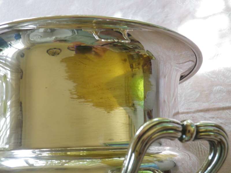 Large Vintage Silver Plated Wine Cooler. Good quality England
