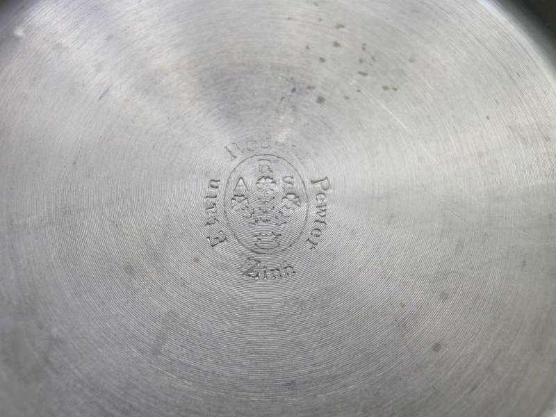 Quality Vintage Zinn Pewter EQUESTRIAN theme Tumbler