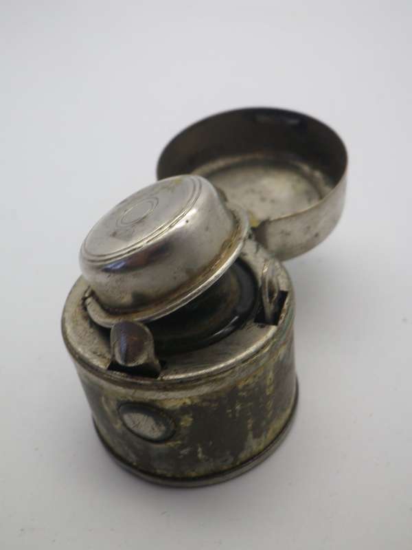 Rare Antique Travelling mini inkwell.