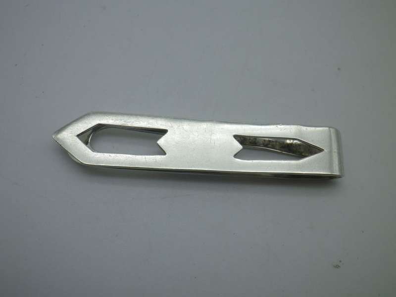 Vintage Sterling Silver Money Clip. 6.5 cm 9g