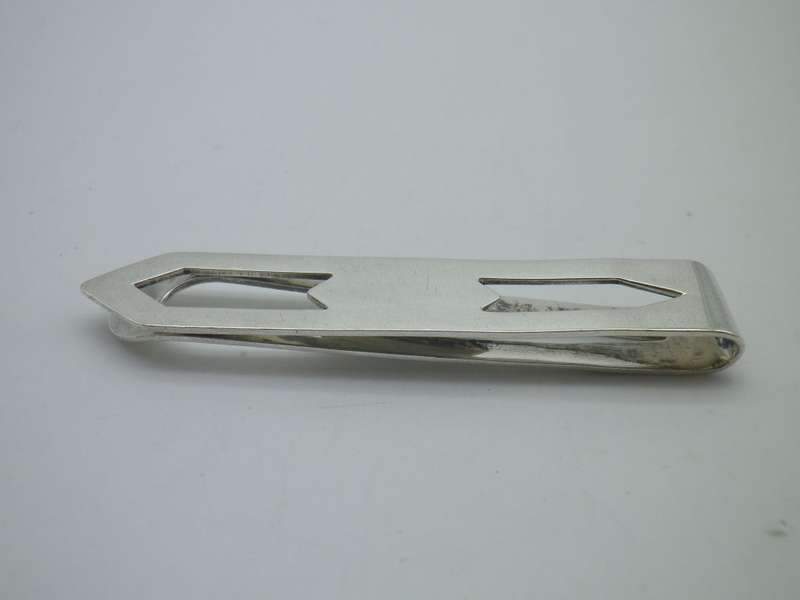 Vintage Sterling Silver Money Clip. 6.5 cm 9g