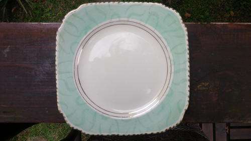 Lovely, unusual Burleigh small square cake plates
