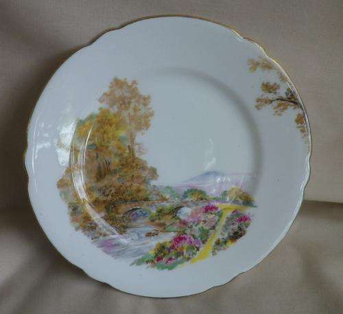 Beautiful Vintage Shelley, England "HEATHER" pattern fine bone china side plate.