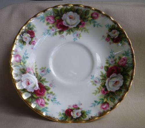 ROYAL ALBERT RARE "CELEBRATION" PATTERN saucer! MINT