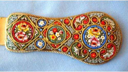 WOW! Special! Micromosaic handled (Italy?) Brass Letter Opener