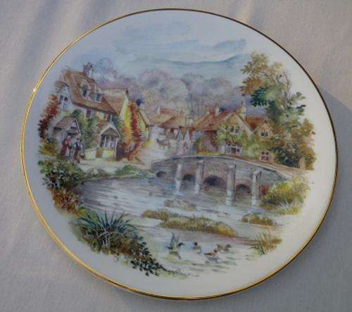 WHIMSICAL "Chinacraft International Collectors Picture Plate". Bone China, England (TWO)