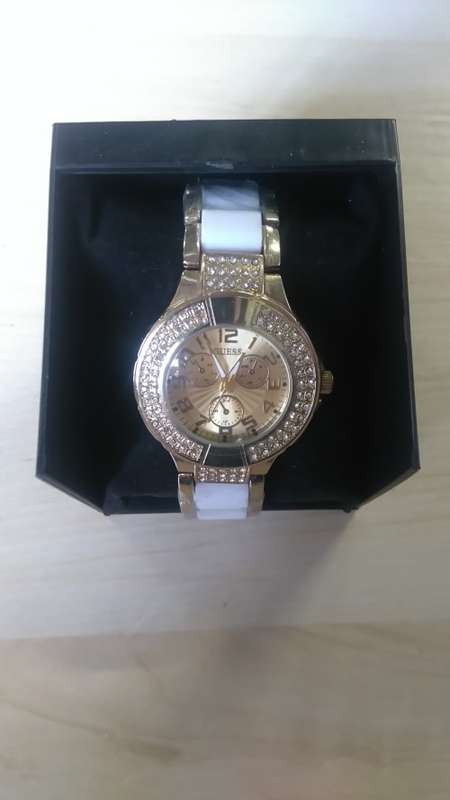 Diamond Studded Womens Guess Watch