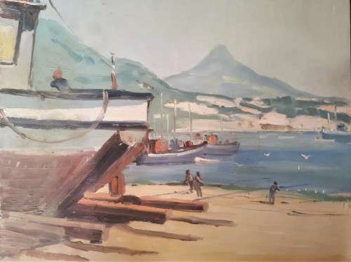 Famous South African Artist Philip TERBLANCHE (1930-1985) oil on board