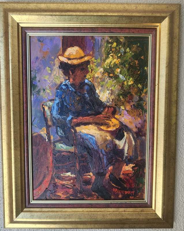 Koos Bronkhorst - Oil on Board. Highly sought after artist.