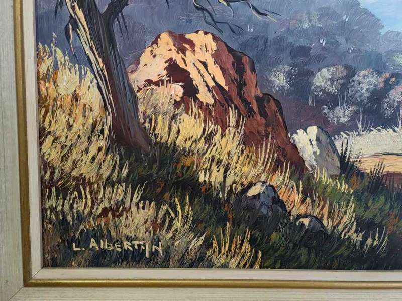 Les Albertyn , well know South African artist. Highly sought after.