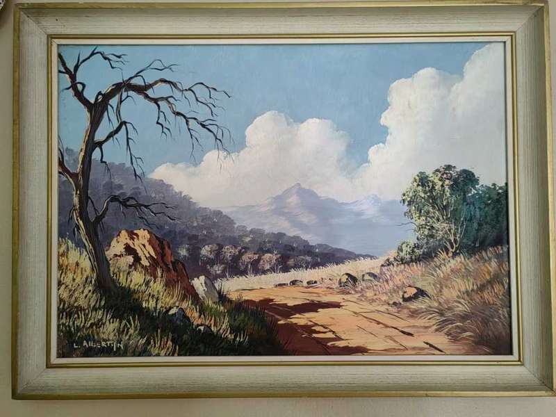 Les Albertyn , well know South African artist. Highly sought after.
