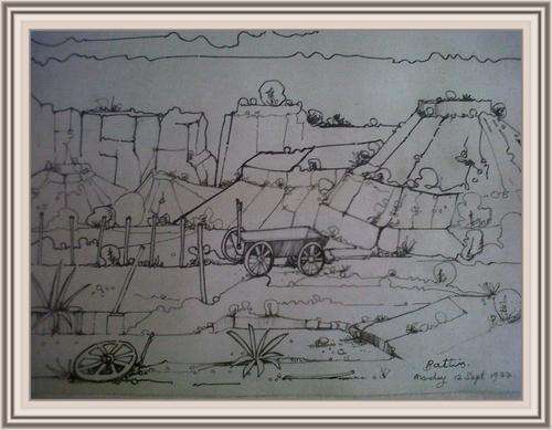 WALTER BATTISS (6 Jan1906 -  20 Aug 1982) - ORIGINAL VERY RARE INK SKETCH. Relisiting no payment rec