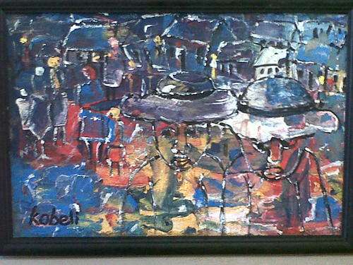 Eli  Kobeli (South African 1932-1999) Mixed Media on Board