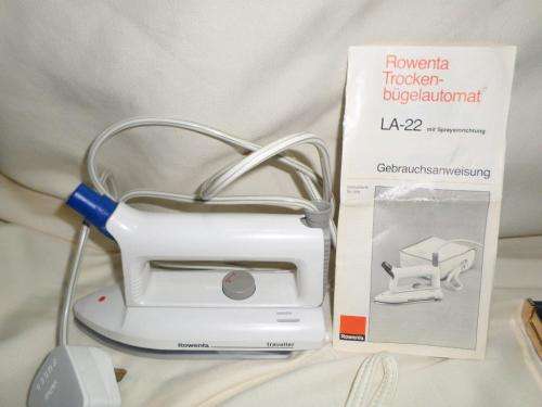 TRAVEL STEAM IRON -  ROWENTA - WITH UK PLUG