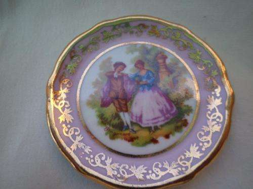 2 LIMOGES TRINKET PLATES