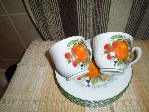 6  TRIO AND COFFEE POT - SUGAR BOWL - MILK JUG - WIESENTAL PORCELAIN GERMANY PARADISE VALLEY