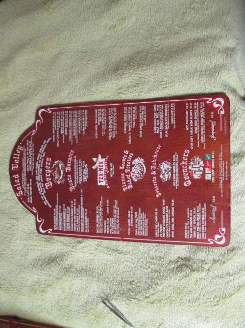 NAVAHO SPUR BRACKENFELL  MENU FROM THE MID  EIGHTIES SPUR BURGERS R10.95