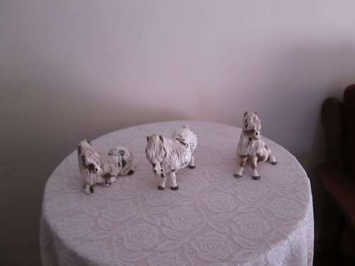 FAMILY OF 5 CHEVAL PONIES 13 CM HEIGHT
