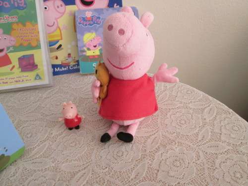 PEPPA PIG SUITCASE, DVD,SOFT TOY AND 76 STICKER BOOK